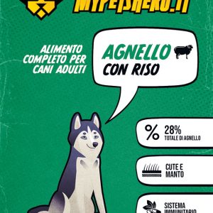 Crocchette SUPER PREMIUM Agnello con riso 2Kg - My Pet's Hero